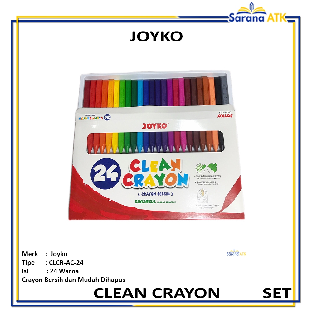 

JOYKO - Clean Crayon CLCR-AC-24 Krayon Bersih - Set