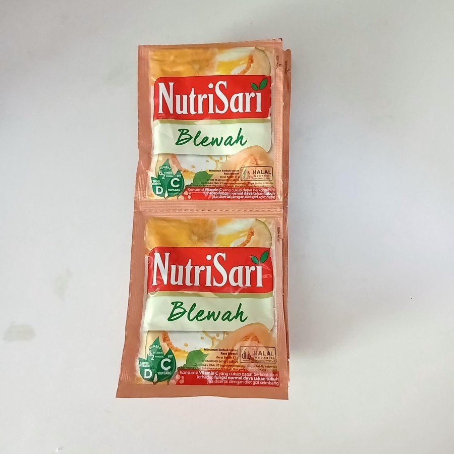 

Nutrisari Sachet 11g / Minuman Serbuk Aneka Rasa - blewah 1 Pcs