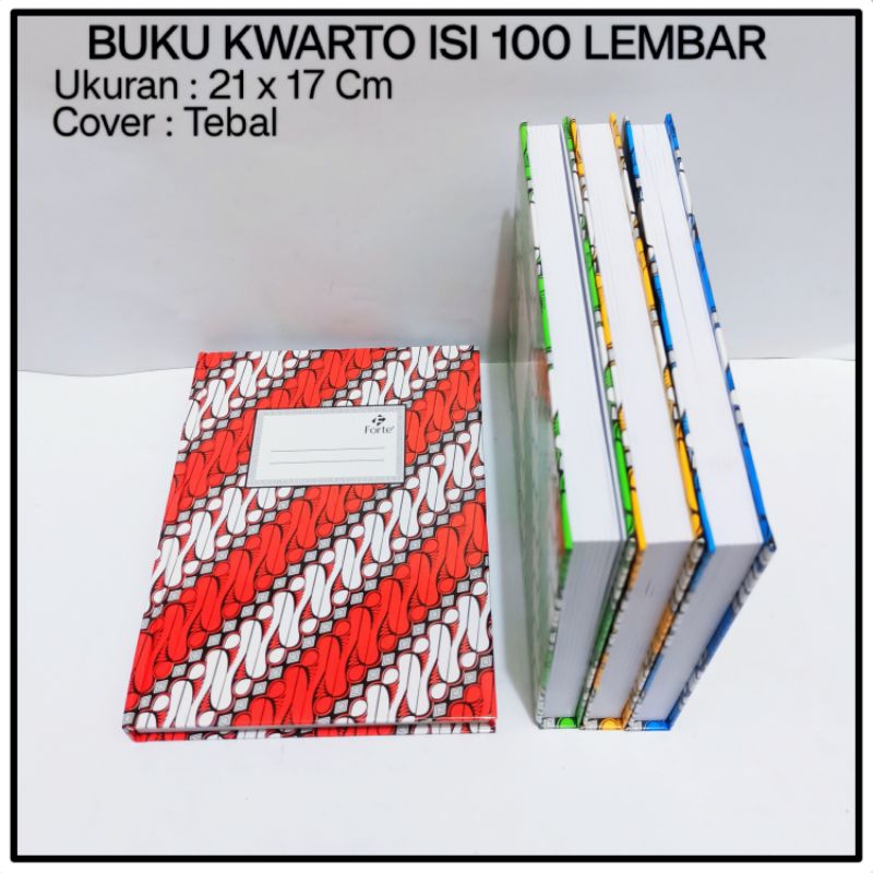 

1 Pcs Buku Tulis Kwarto 100 Lembar COVER TEBAL