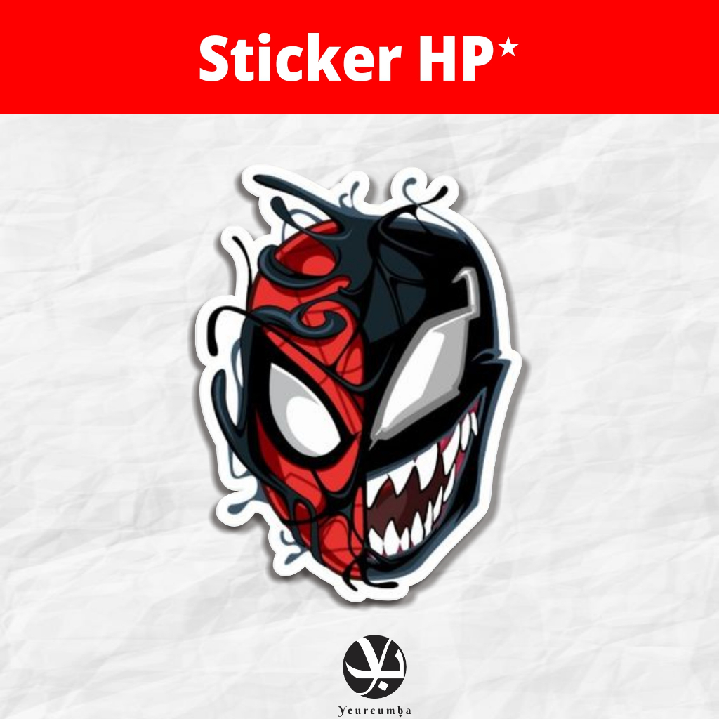 

STICKER HP VENOM SPIDERMAN - STICKER CUTTING VENOM- STICKER SIAP TEMPEL VENOM MARVEL