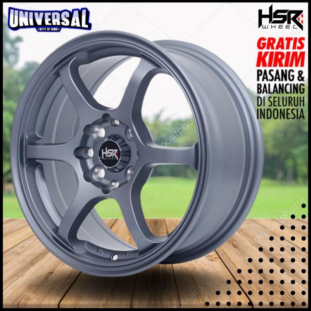 VELG MOBIL Brio,Livina,Xenia,Calya,Sigra,Ayla,Mobilio Dll DiTipe HSR MISAKI R15X65 H8X100-114,3 ET40