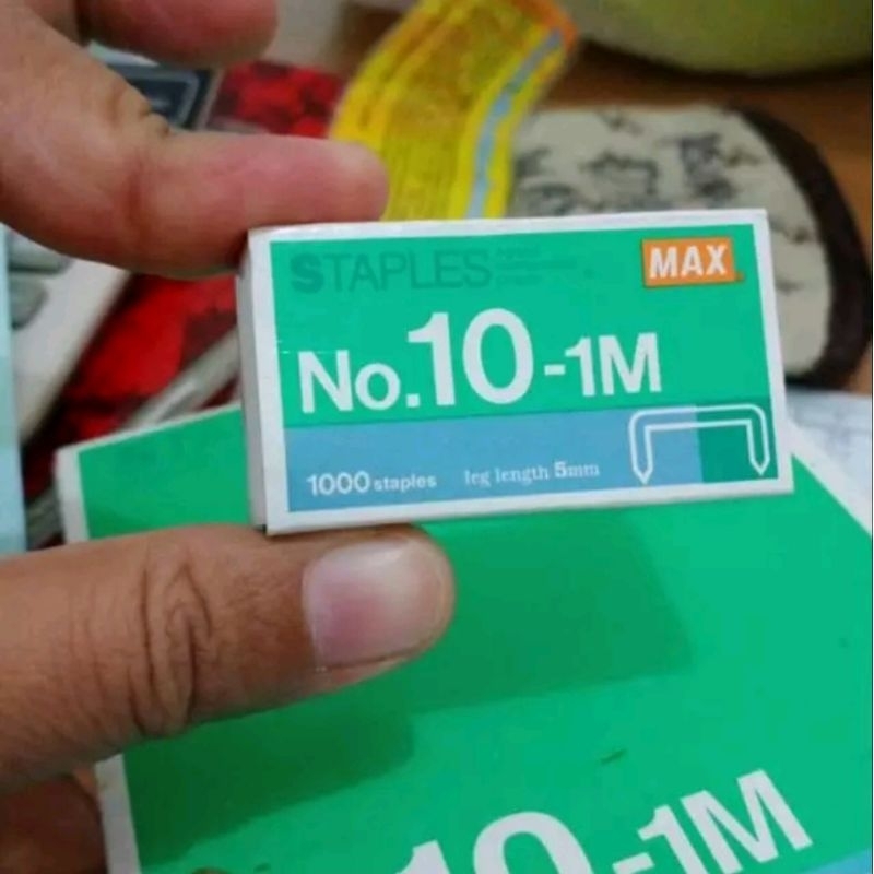 

MAX Isi Stsples No 10-1M harga per Box isi 20 pak