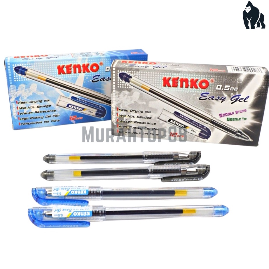 

BIG DISCOUNT Pulpen Easy Gel Kenko 5 mm Ballpoint Lancip Bolpen Tajam Pena Grosir PER LUSIN