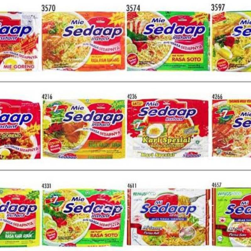 

Mie Sedap 75gr Segala Rasa