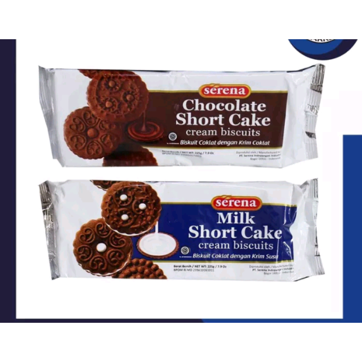 

serena biskuit milk short cake chocolate short 225gr