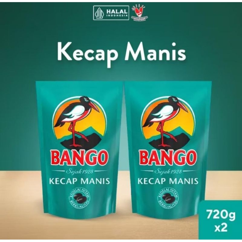 

Kecap manis BANGO Refil 720g/520ml/kecap Bango murah/kecap manis murah