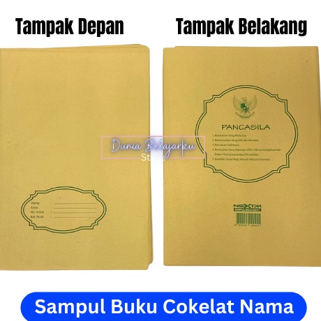 

MURMER Sampul Buku Coklat Boxi Campus dengan Nama isi 2 Lembar