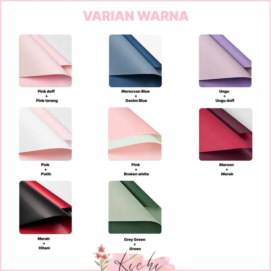 

DIJAMIN ORI 1 PACK ISI 2 LEMBAR Kertas Bunga Buket List GoldEmas Cellophane Flower Wrapping Pack List Gold