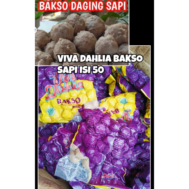 

BAKSO sapi VIDA VIVA DAHLIA 500 GR ISI 50 PCS