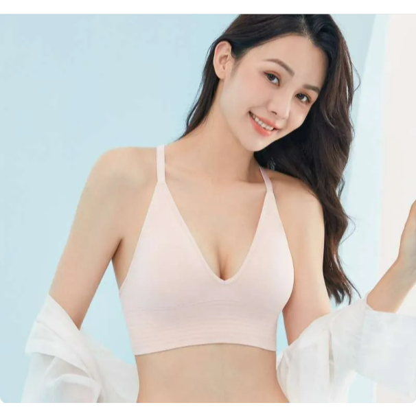 C02-100177 Bra Young Curves 177 By Young Hearts Bra Seamless Comfort Collection Y-Back Vest Size M L