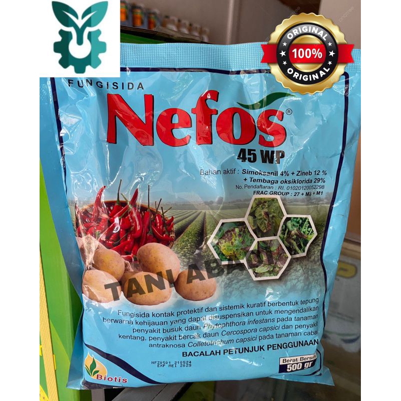 FUNGISIDA NEFOS 45 WP @ 500 GR
