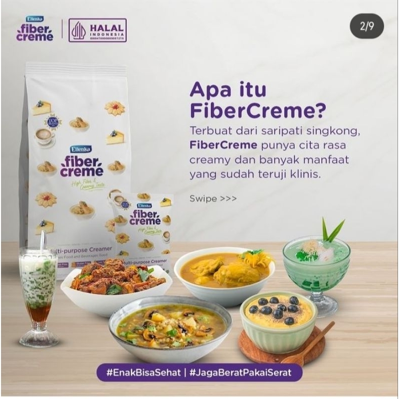 

Fiber Creme Ellenka 1kg Pengganti Santan. krimer nabati