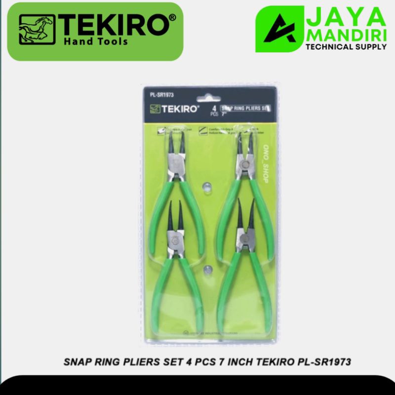 Tang Snap Ring 7" Set 4 Pcs TEKIRO Snap Ring 7 Inch