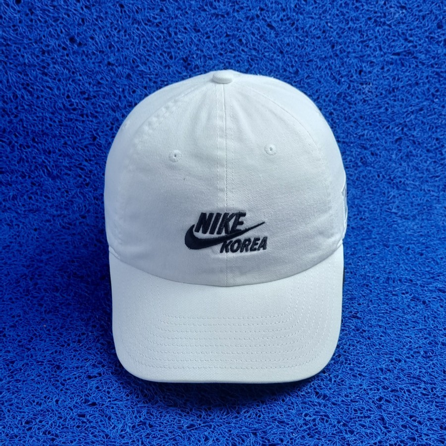 topi nike korea katun putih second original