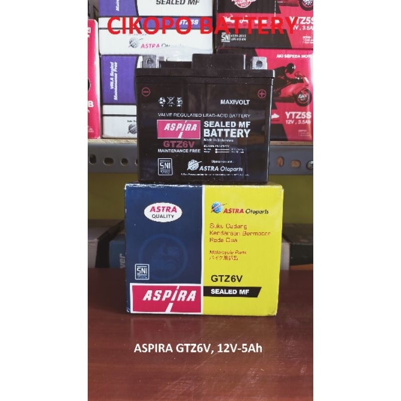 Aki motor MF ASPIRA GTZ6V