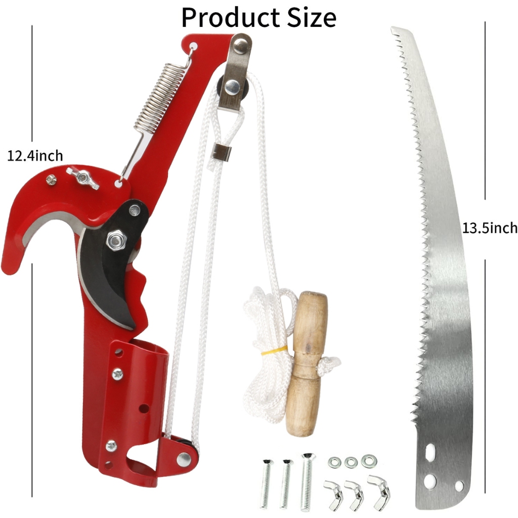 JLD Gunting Dahan Tarik Pisau Tali Gunting Tarik Gergaji Dahan Pohon Tree Pruner Multifungsi