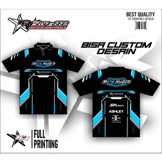 BAJU SOUND SYSTEM Kaos Jersey Custom Sound System Free Ganti Nama Sound