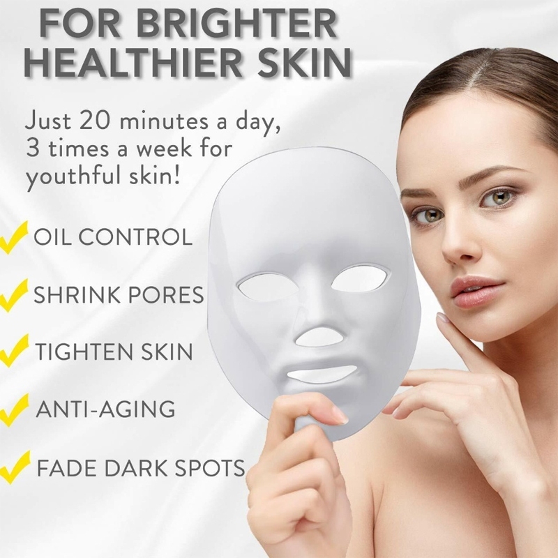 New Topeng Kecantikan LED / Topeng 7 Warna LED / Alat Perawatan Wajah Terapi Foton / Alat Kecantikan