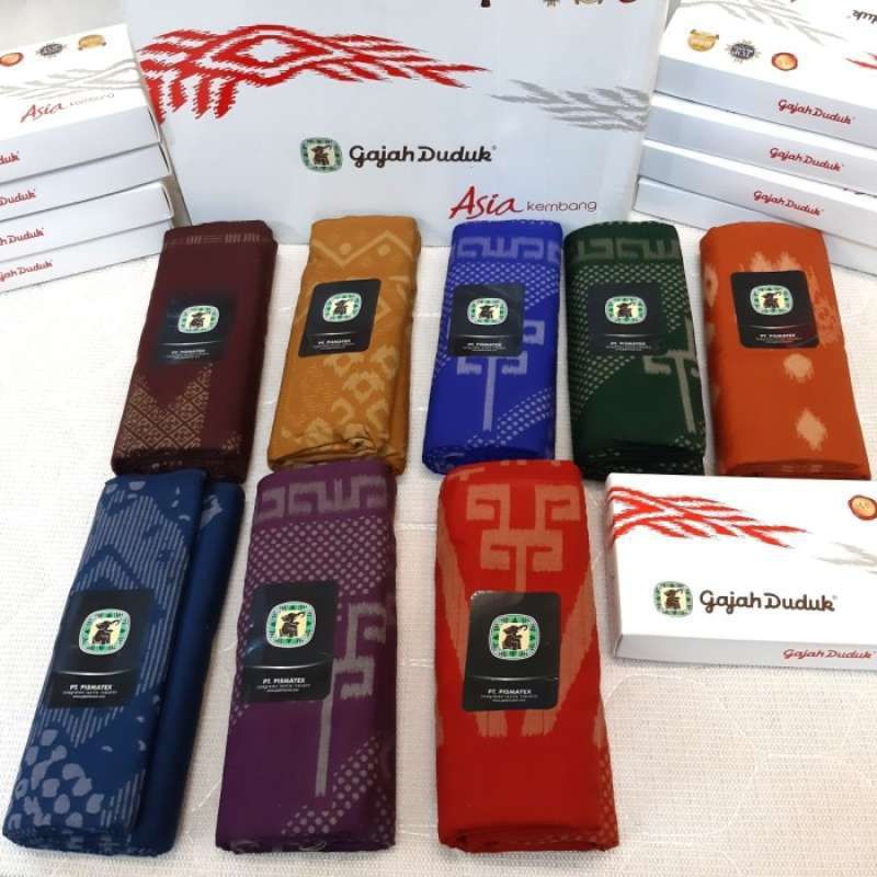 SARUNG GAJAH DUDUK ASIA KEMBANG Sarung motif kain halus ukuran dewasa