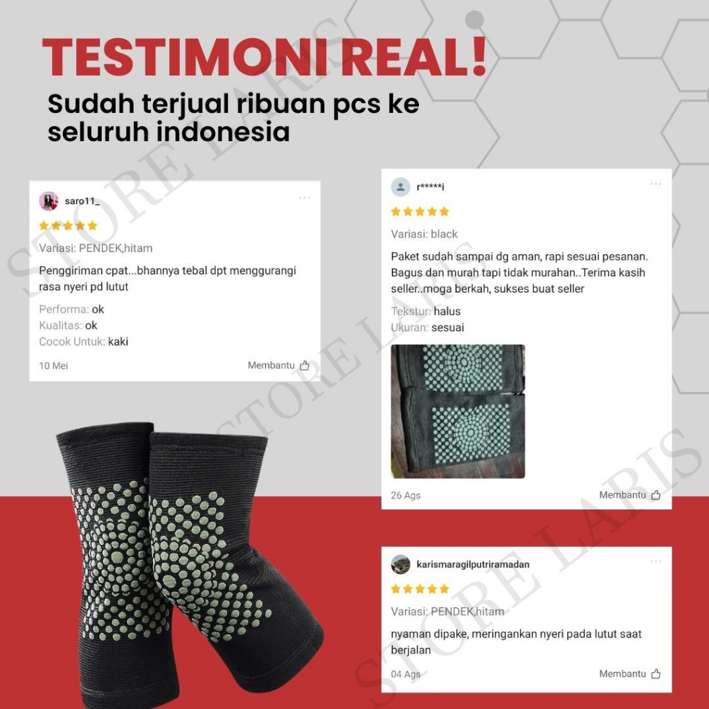 Alat Terapi Lutut Deker Lutut Kesehatan Decker Terapi Sepasang Pemanas Lutut Nyeri Sendi Knee Pads