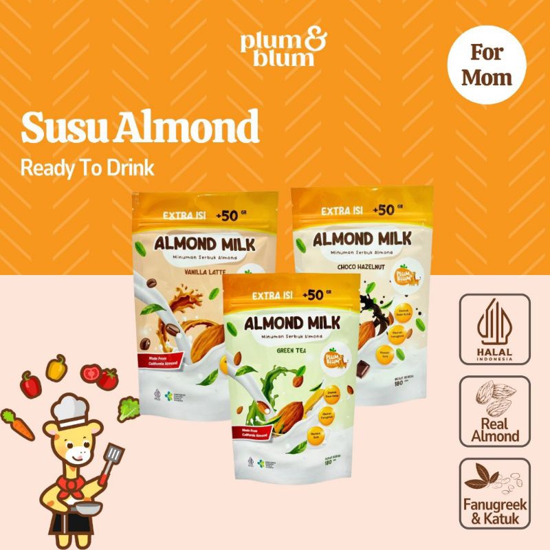 

Plum & Blum Almond Milk | Minuman Serbuk Almond