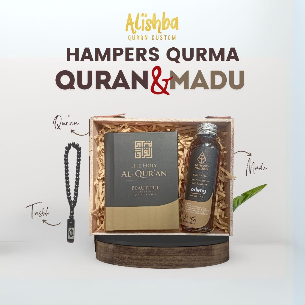 

Giftbox Eksklusif: Al-Quran Custom Nama, Madu, & Oleh-Oleh Haji Umroh