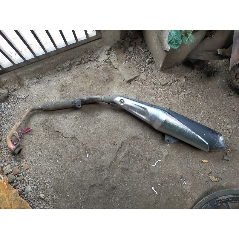 Knalpot Mufler Muffler Set Silinser Honda CBR 150R K45 Ori CB150R Original Bekas Copotan Motor Secon