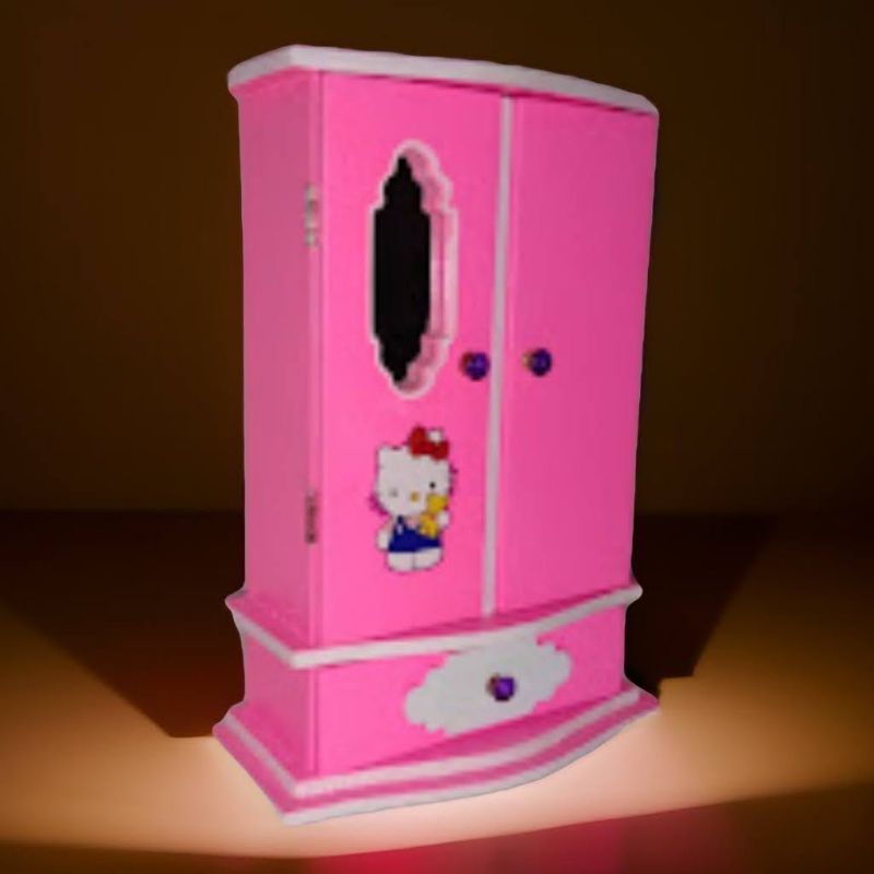 mainan lemari barbie lemari baju barbie