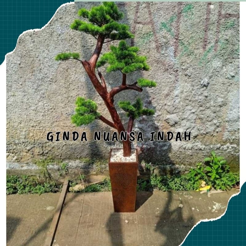 Pohon Bonsai Cemara Udang Artificial - Pohon Bonsai Cemara Udang Plastik - Pohon Buatan Bonsai Cemar