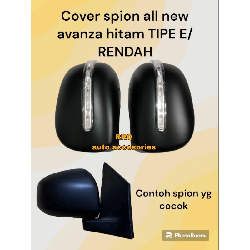 Cover spion all new avanza type E hitam dop mata belo cover spion tipe E standar plus lampu