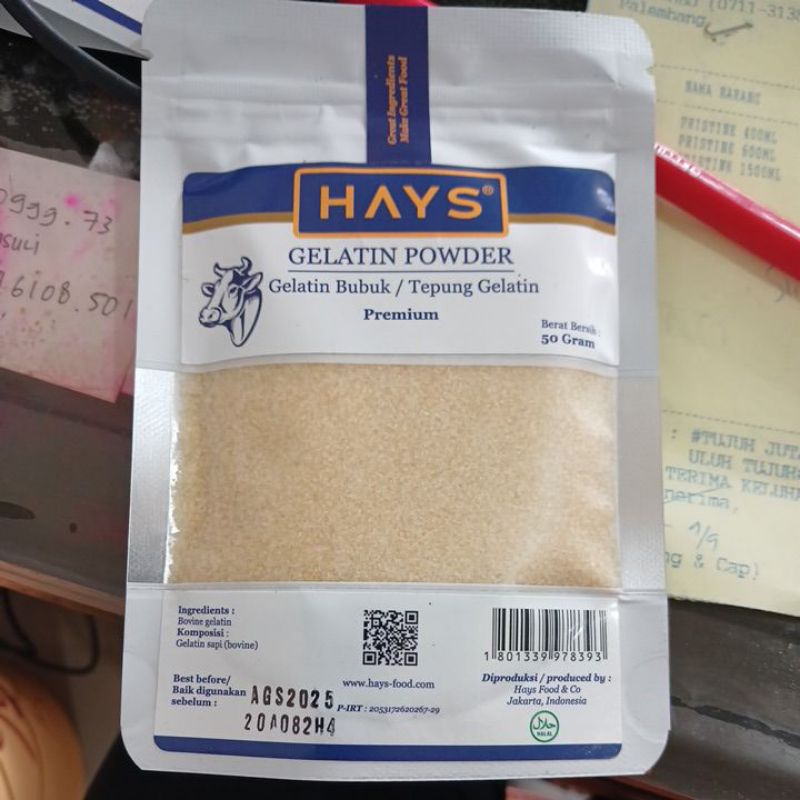 

Gelatin Hays Halal 50gr