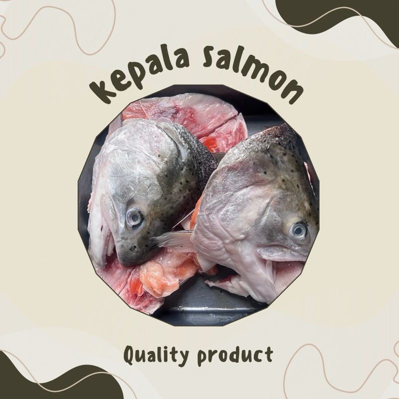 

kepala ikan salmon vacum