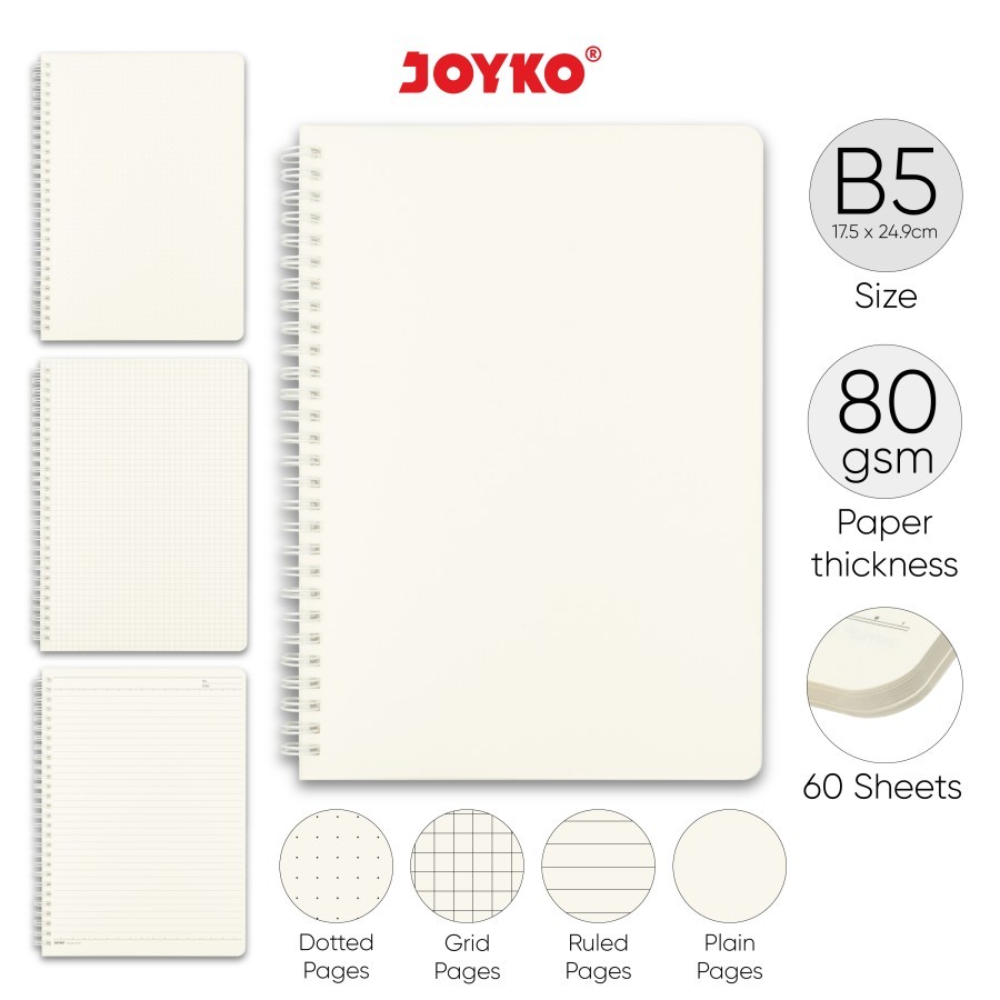 

Joyko NB-732 Notebook Diary Agenda Buku Catatan 60 Lembar Plain / Polos