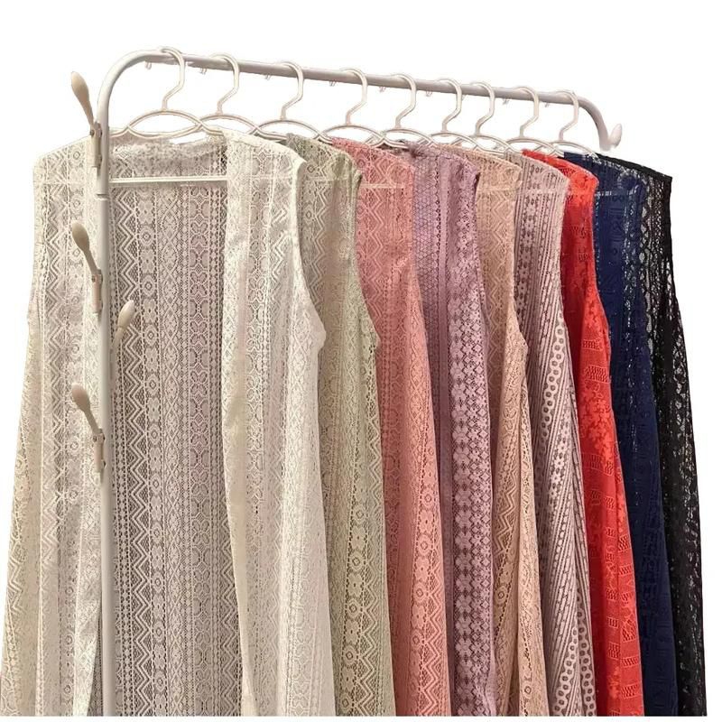 Outer Cardigan Brukat Brokat Malika Lace Kondangan Tanpa Lengan Terbaru
