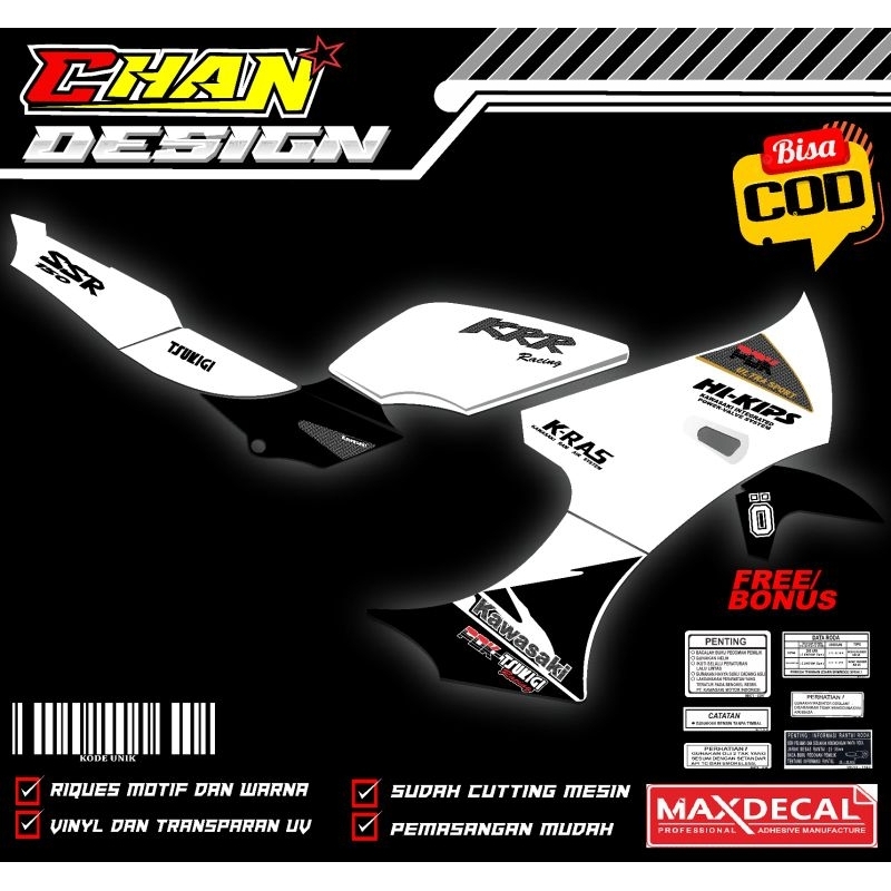 Stiker Striping Kawasaki Ninja SSR 150 Custom Variasi