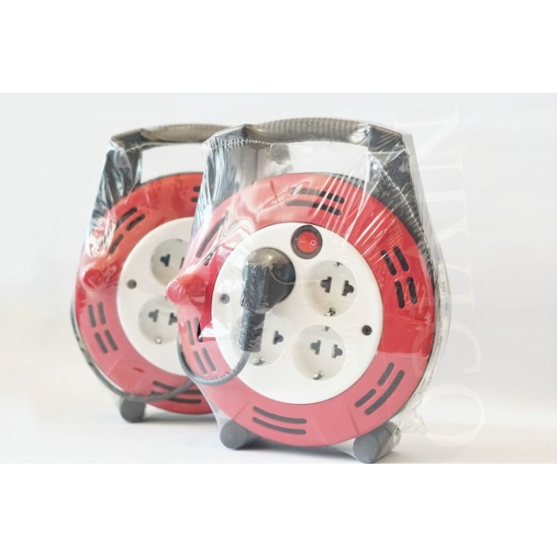Kabel Roll Box VISERO SNI 10 Yard 15 yard 4 Lubang 1 Switch On/Off Bahan Berkualitas Tinggi Sertifikasi SNI