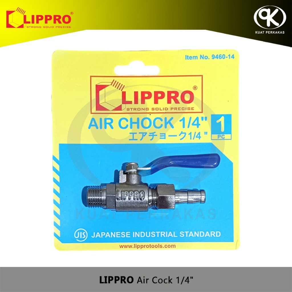 Air Cock 1/4" LIPPRO Kran Kompresor Angin 9460-14
