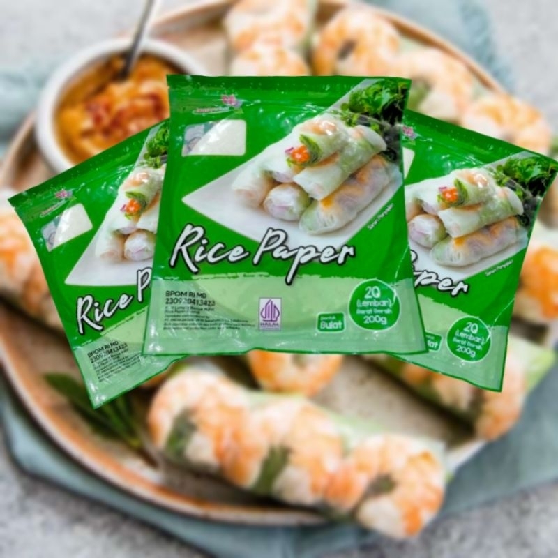 

Rice Paper bulat JAVASUPERFOOD 20 Lembar - 200 gr