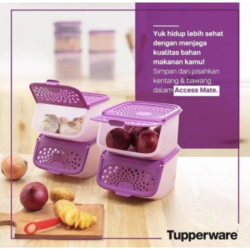 TUPPERWARE SECOND UNGU/COPPER-ICHIGO SET-BOTOL MINYAK-SUP BOWL-CLICK BOWL