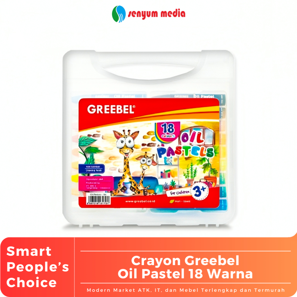 

Crayon Greebel Oil Pastel 18 Warna (1 Pcs) (S:PCS)