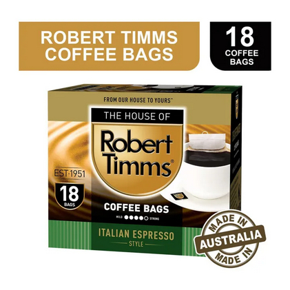 

Robert Timms Coffee Bags - Italian Espresso / Gold Colombia 18sachets