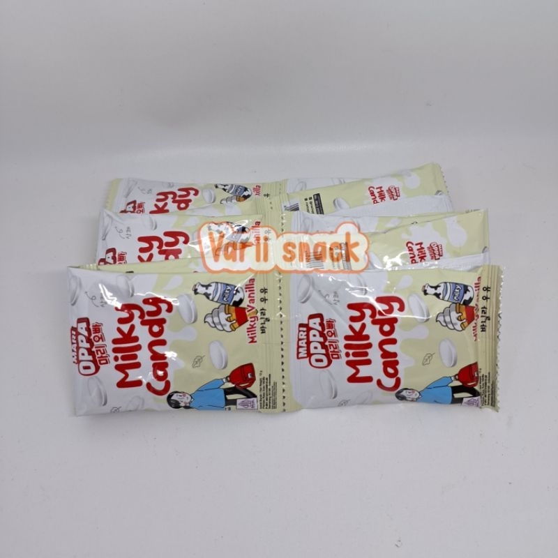 

Mari Oppa Milky Candy Permen Rasa Susu 1 Renceng 10 pcs