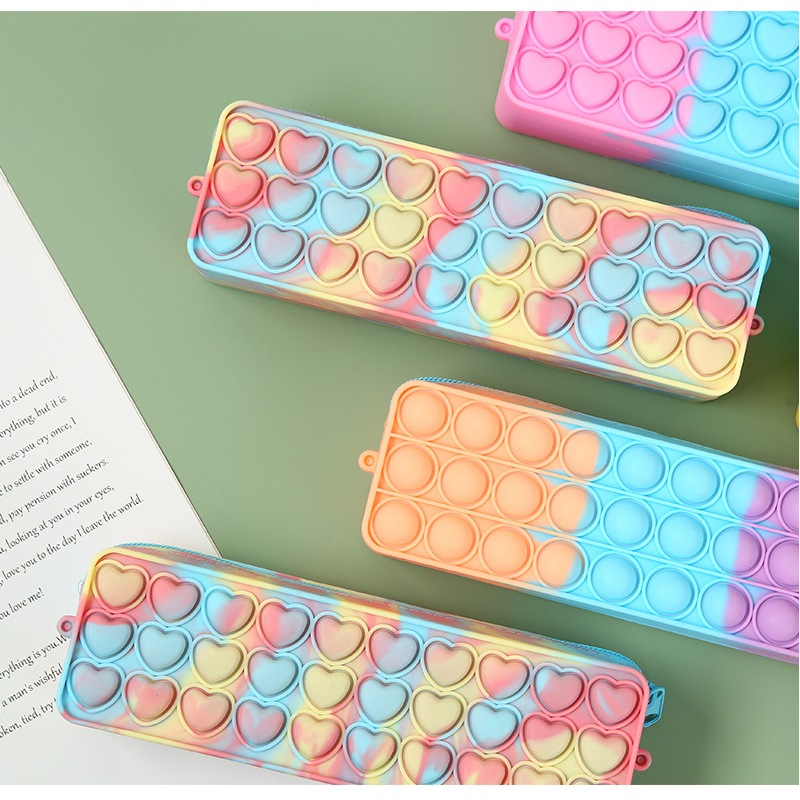 

Kantong Pensil Silikon Pembasmi Siswa Kotak Perlengkapan Alat Tulis Multifungsi Kotak Pensil Pengatur Kapasitas Besar Anak-anak