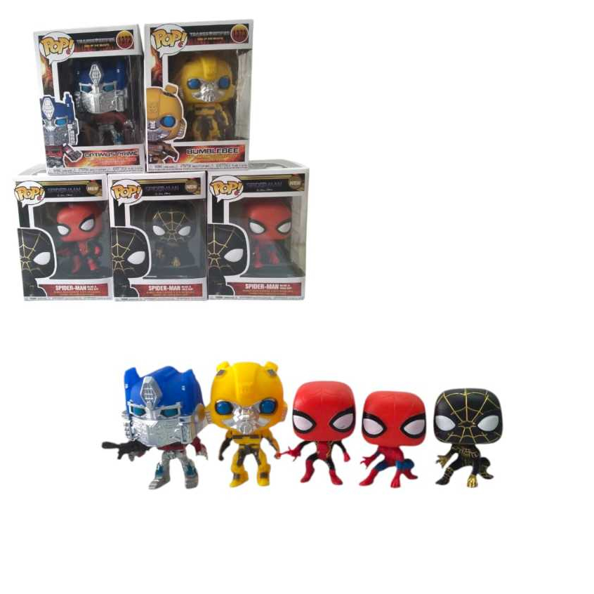 Aneka Jenis Karakter Mainan Anak Figur Pop Optimus , Pop Bumble Bee,Pop Spider Man Anak