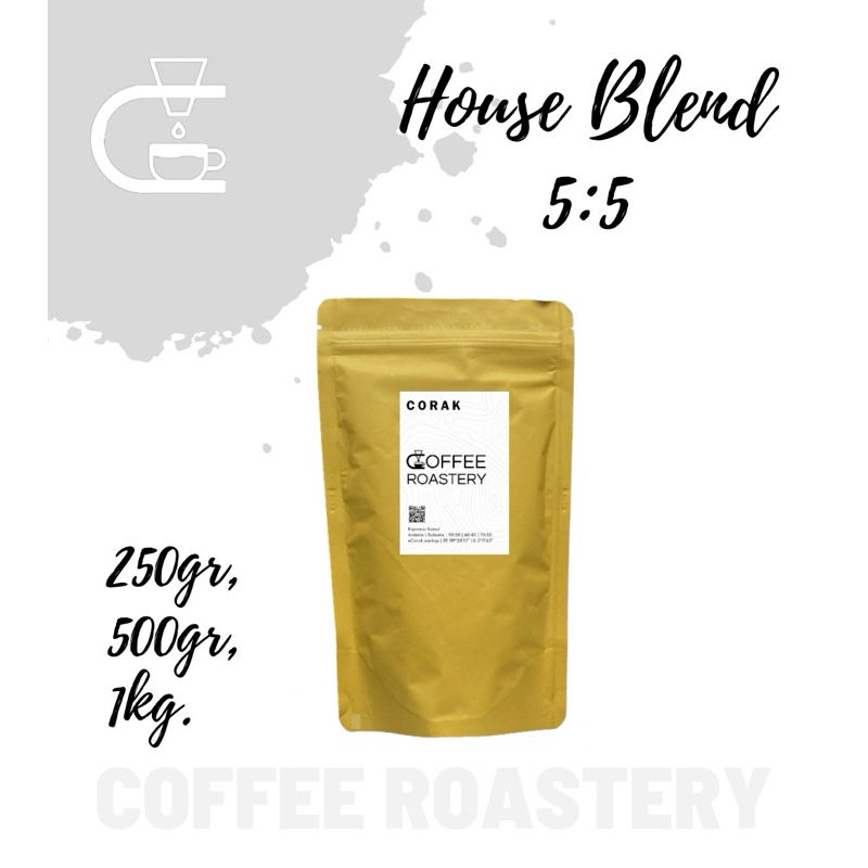

House Blend 5:5 (Bisa pilih bubuk atau biji)