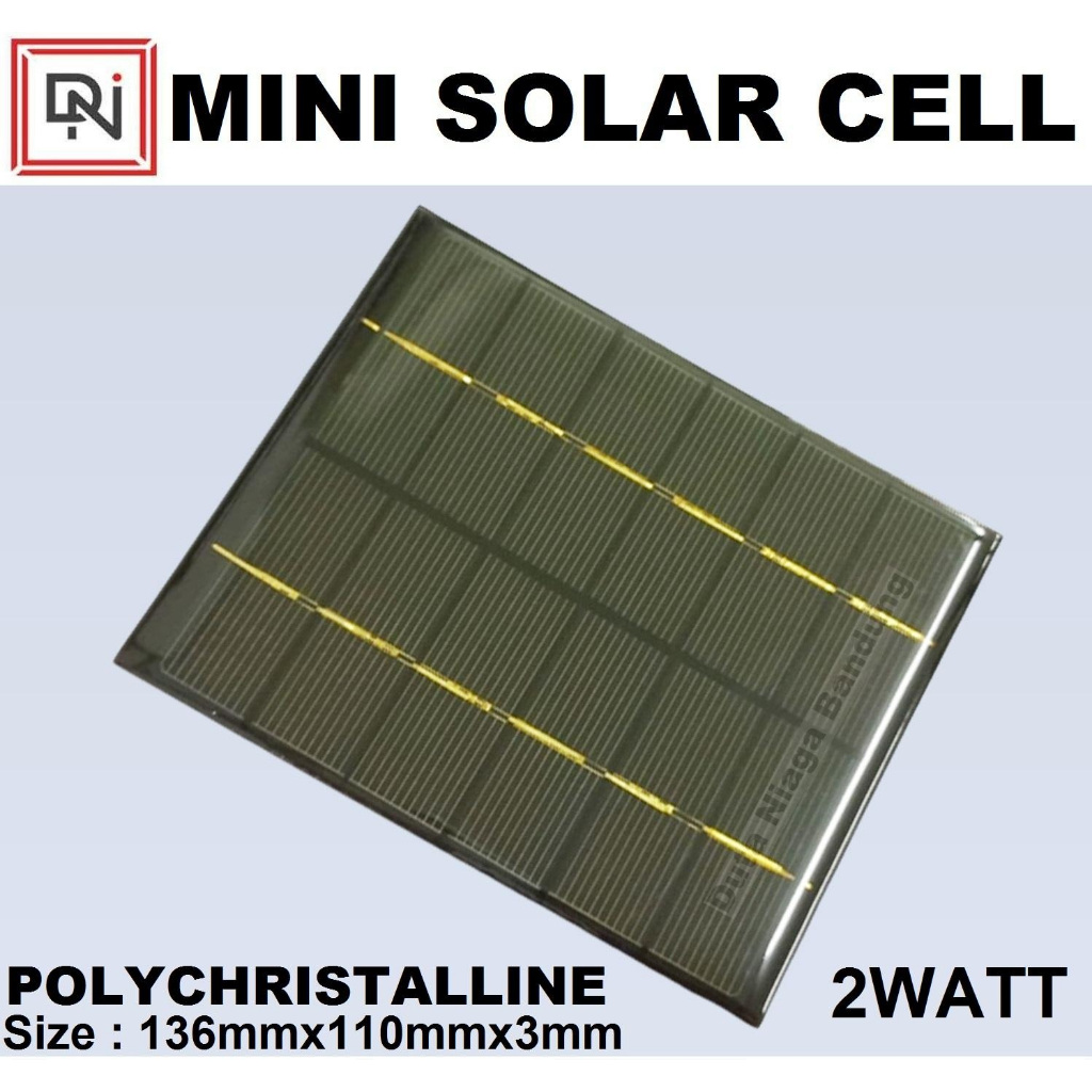 MINI SOLAR CELL 2 WATT 6V SOLAR PANEL SOLAR CELL PANEL SURYA