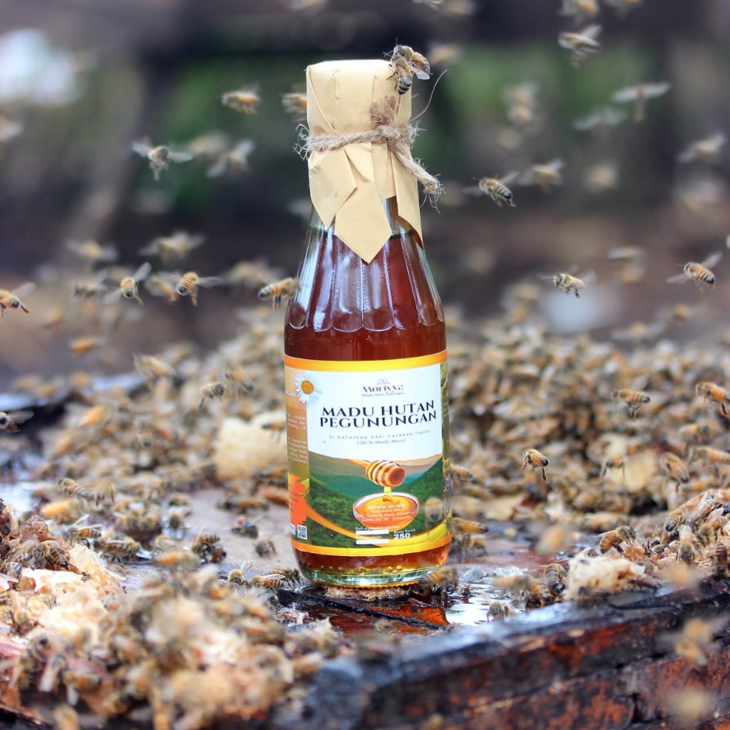 

MORIYYA Madu Pegunungan Murni Asli Super Natural Honey dari Lebah Apis Melifera Nektar Hutan