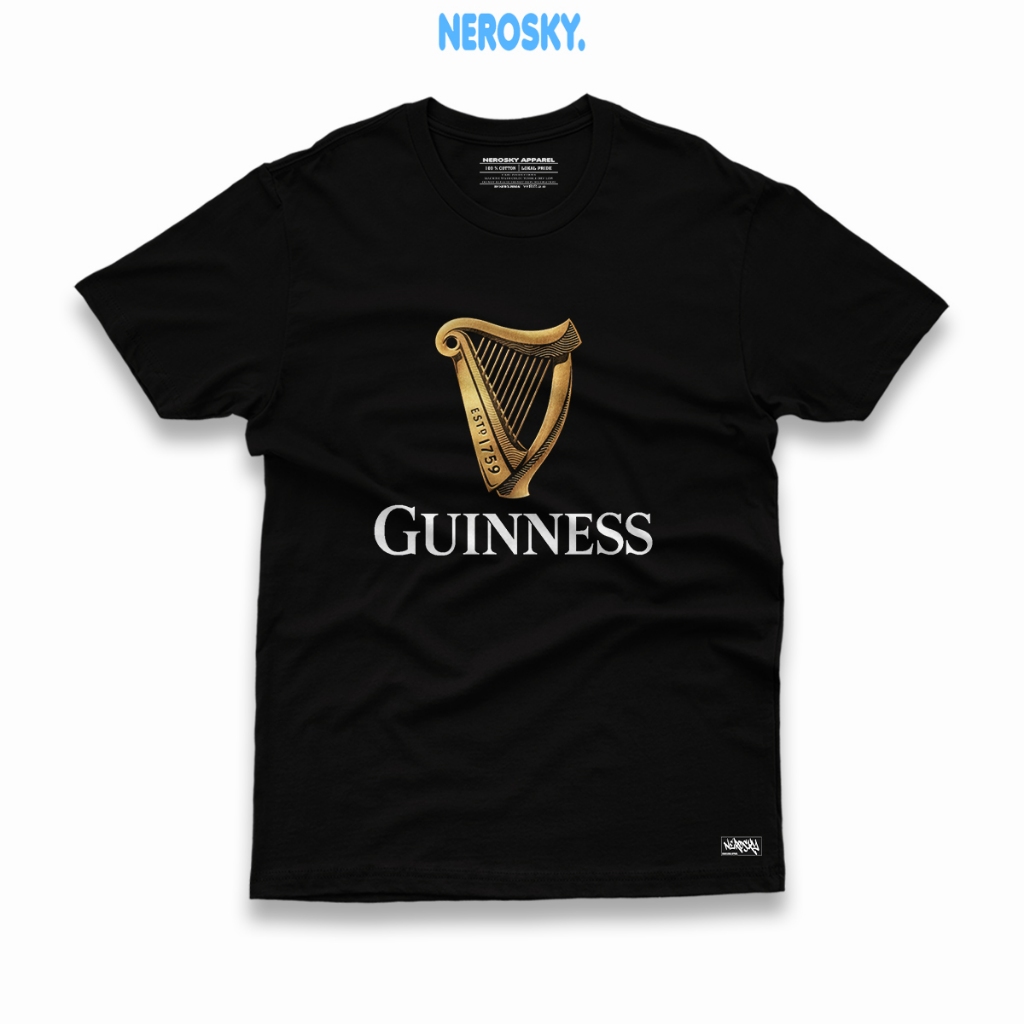 KAOS PRIA GUINNESS 24S PREMIUM COTTON COMBED TIPE 2