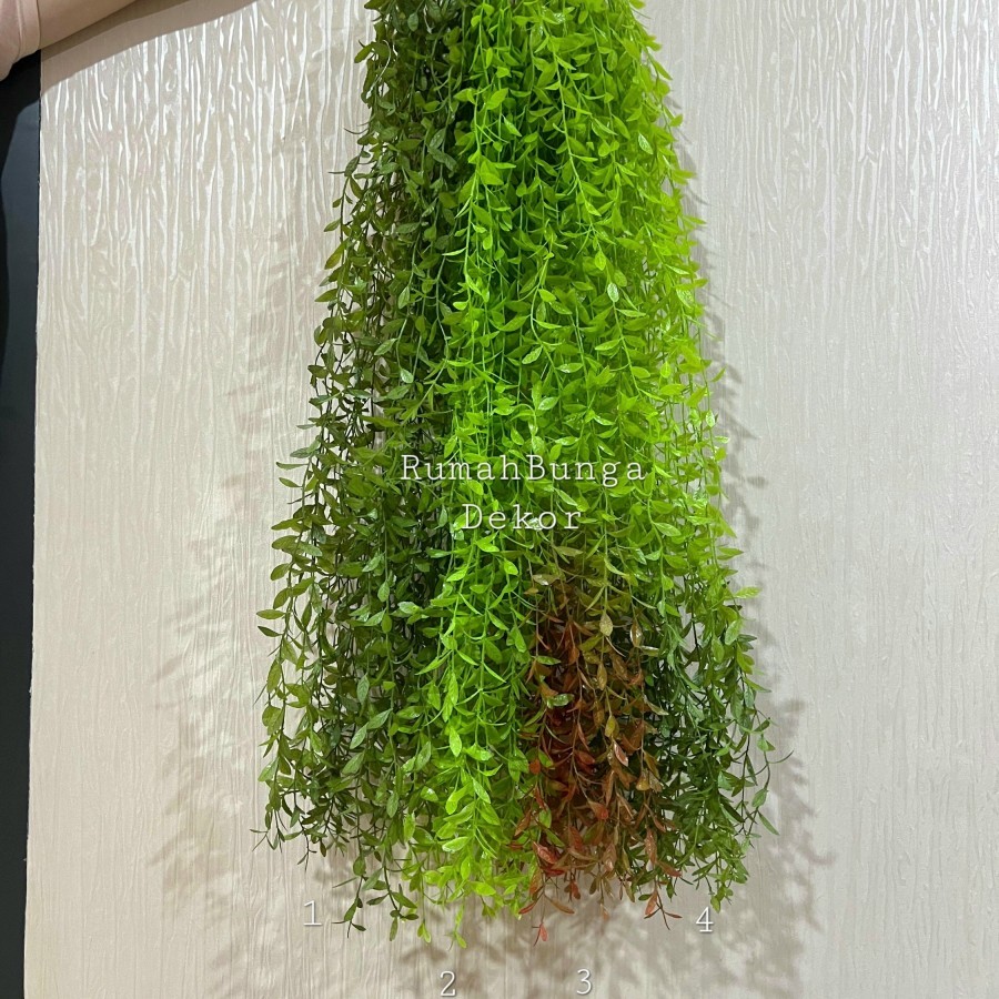 Daun Lee Kuan Yeu Juntai Artificial Daun Li Kuan Yu Artificial ( Ada 4 Warna )