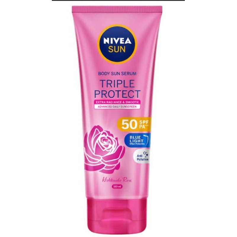 NIVEA BODY LOTION TRIPLE PROTECT SPF 50 PA // NIVEA BODY SUN SERUM 180ml MURAH